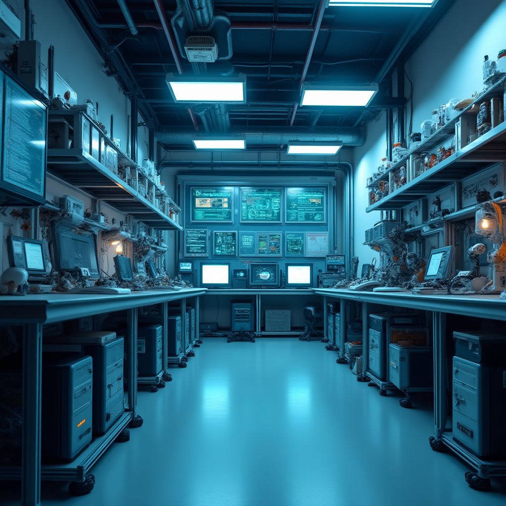 AI araştırma laboratuvarı teknoloji cihazları